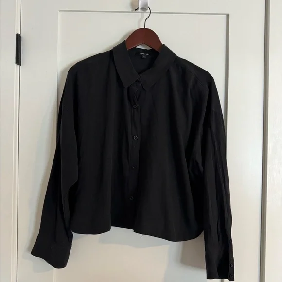 Madewell Lusterweave Hartfield Crop Shirt - Picture 3 of 6